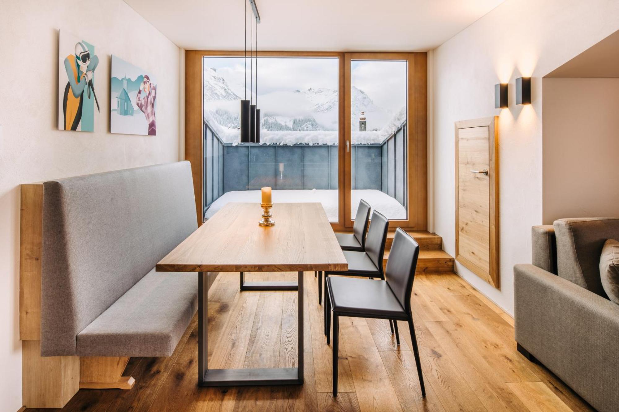Fernsicht Alpen-Apartments Lech am Arlberg Rom bilde