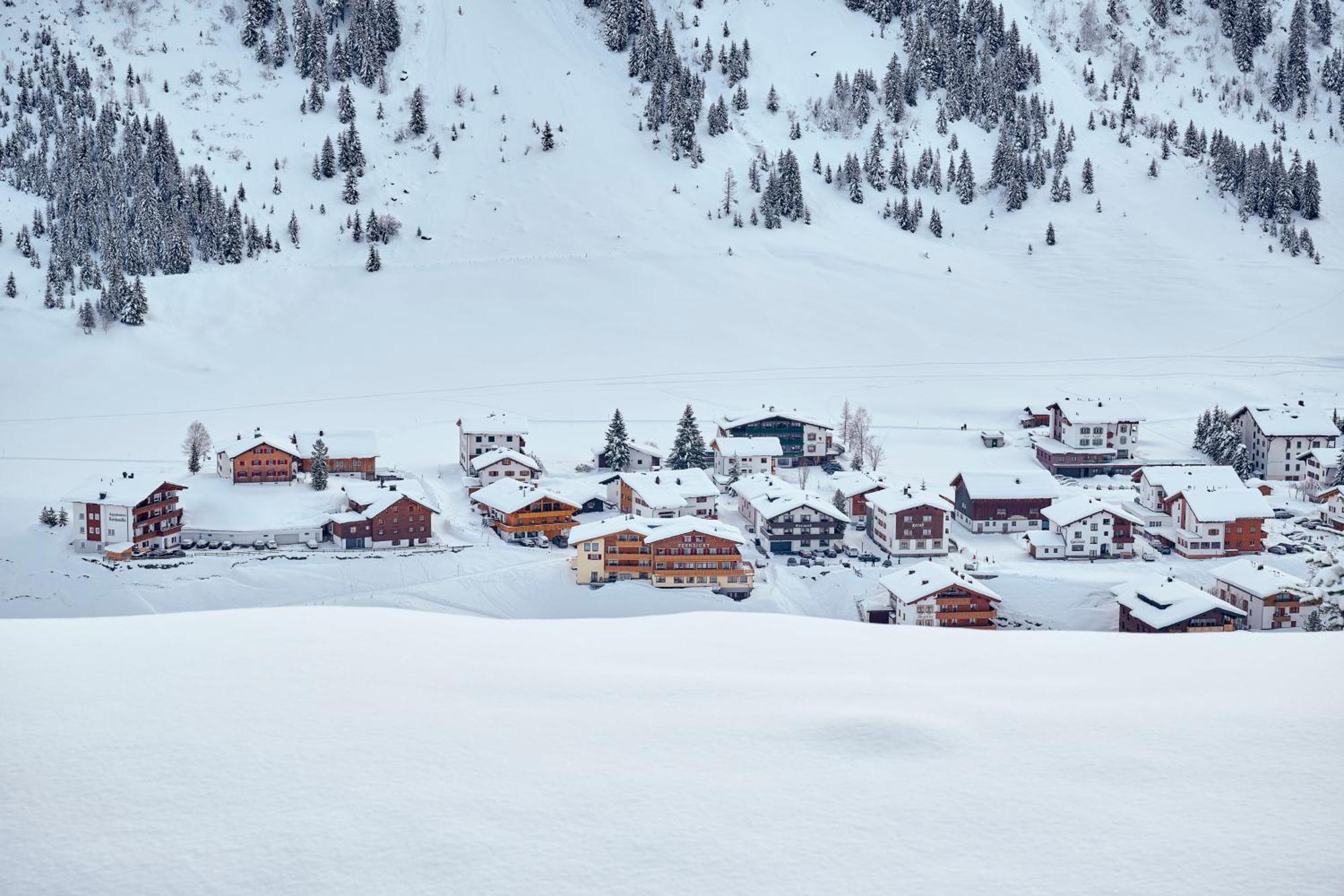 Fernsicht Alpen-Apartments Lech am Arlberg Eksteriør bilde